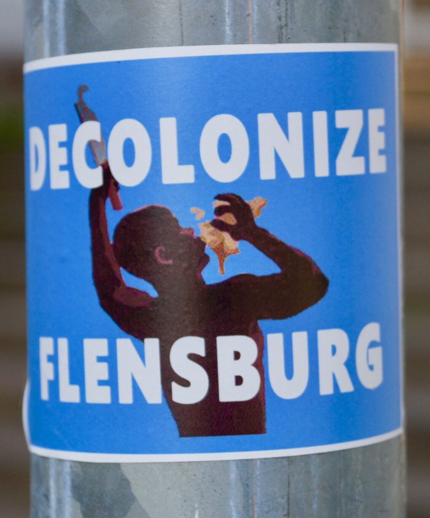 Sticker "Decolonize Flensburg"
